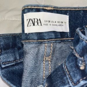 Zara high-rise straight leg jeans